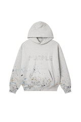 Purple Studded Gothic Camo Hoodie