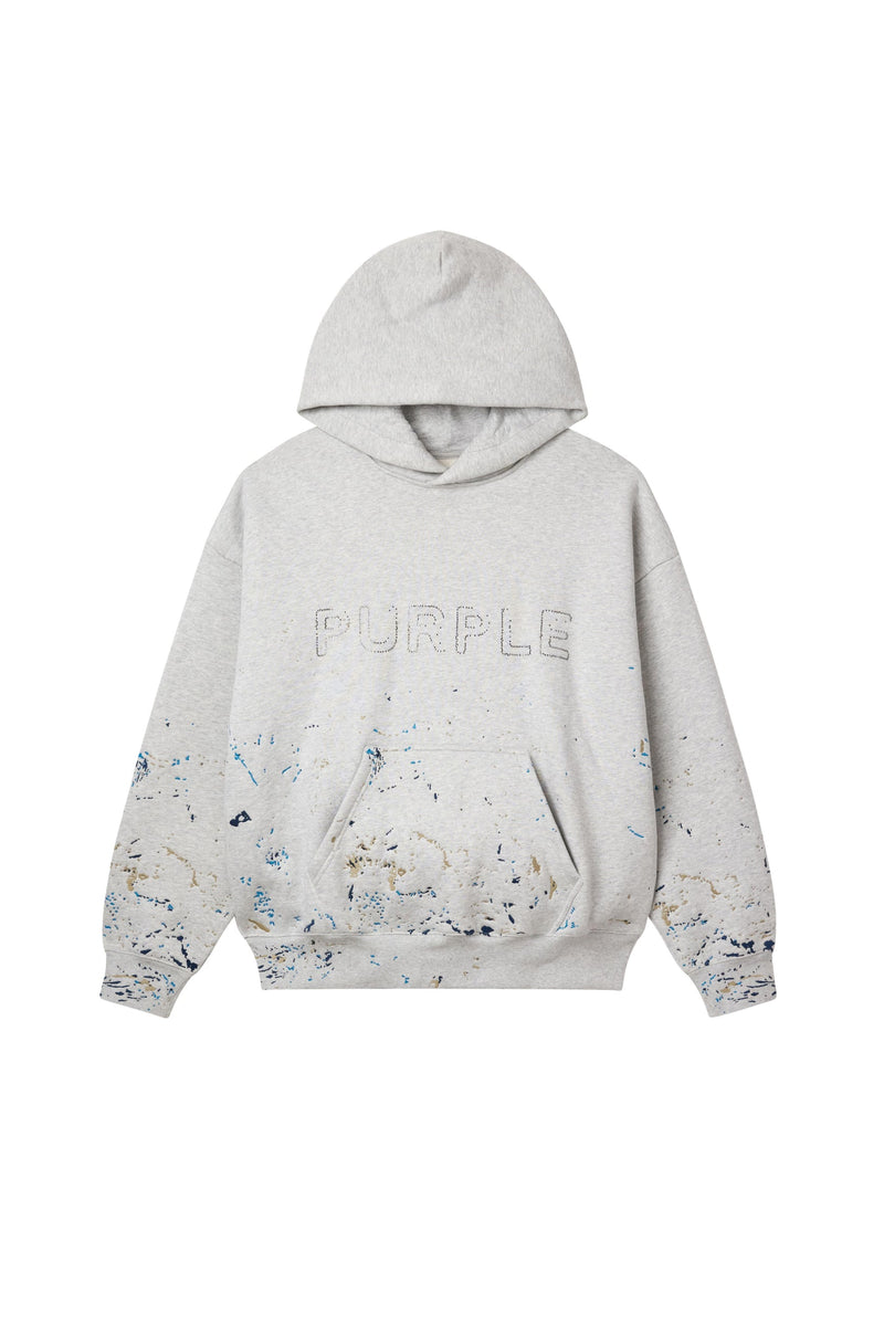 Purple Studded Gothic Camo Hoodie
