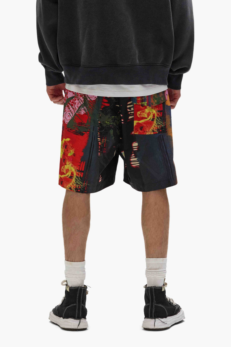 Purple Brand Abstract Swim Shorts