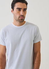 Patrick Assaraf Pima Cotton Stretch Micro Print Crewneck
