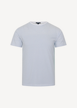 Patrick Assaraf Pima Cotton Stretch Micro Print Crewneck