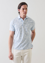 Patrick Assaraf SS Tropical Leaf Print Polo