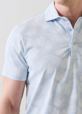 Patrick Assaraf SS Tropical Leaf Print Polo