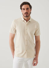 Patrick Assaraf Stretch Button Front Shirt