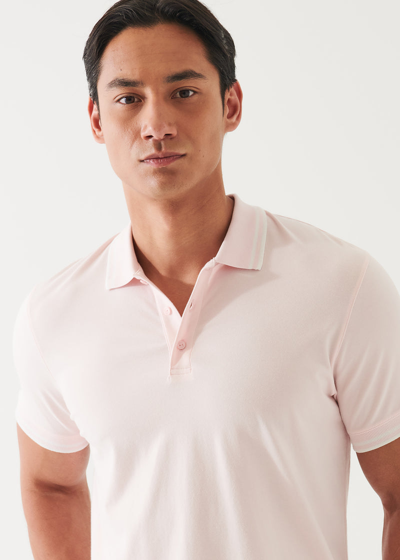 Patrick Assaraf Iconic Tipped Buttoned Polo