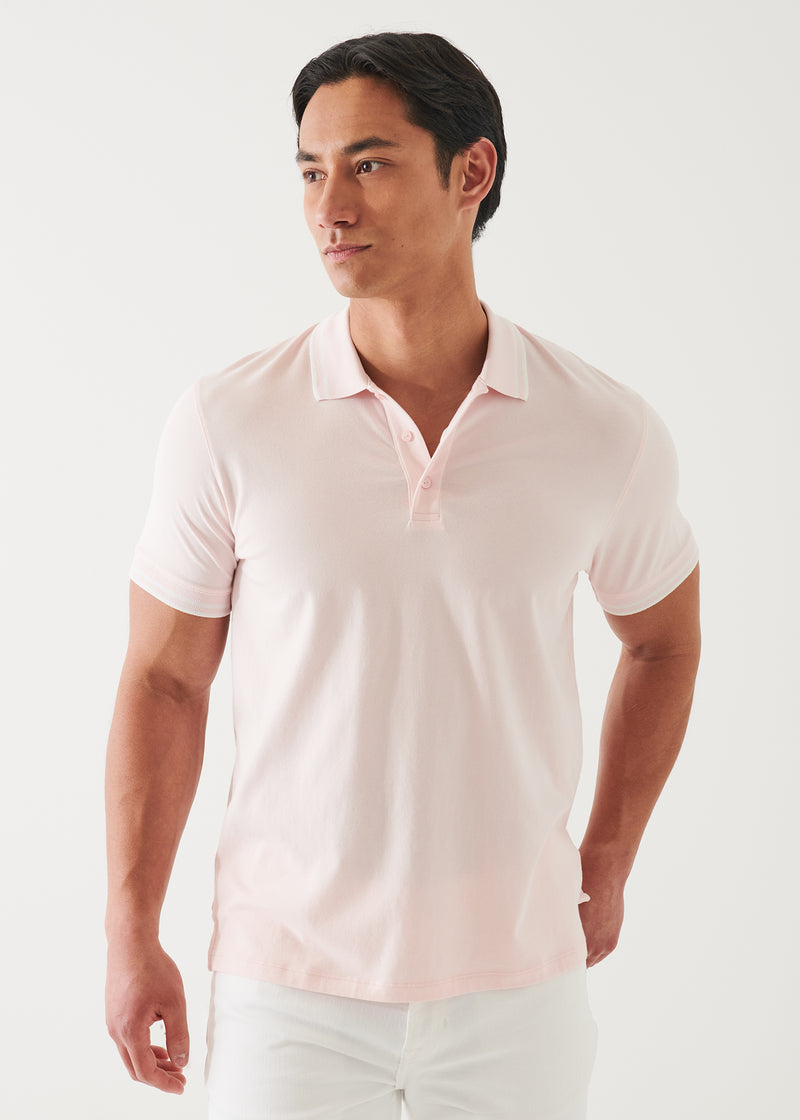 Patrick Assaraf Iconic Tipped Buttoned Polo