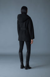 Mackage PAYA Wool Wrap Coat With Sash Belt