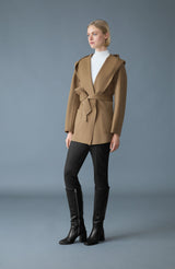 Mackage PAYA Wool Wrap Coat With Sash Belt