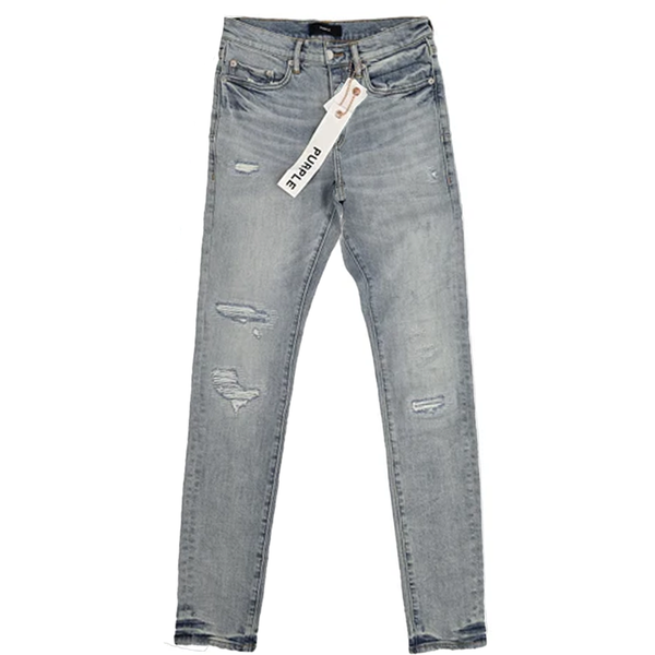 PURPLE SKINNY KIVU REPAIR DENIM LIGHT INDIGO
