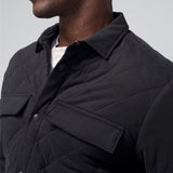 Good Man Brand Quilted Stadium Jacket- Black