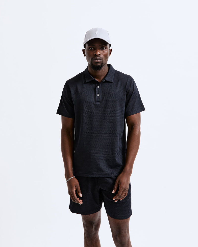 Reigning Champ Men's SOLOTEX MESH TIEBREAK POLO