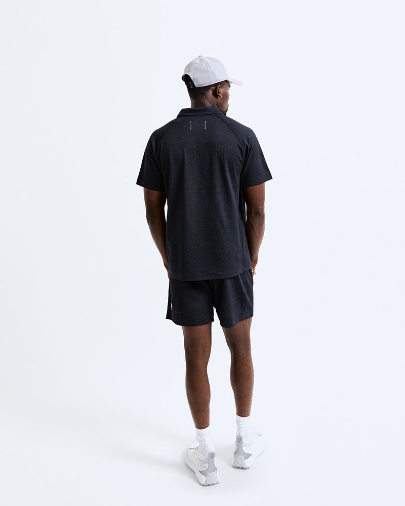 Reigning Champ Men's SOLOTEX MESH TIEBREAK POLO