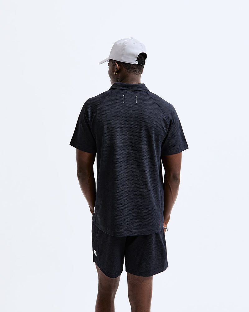 Reigning Champ Men's SOLOTEX MESH TIEBREAK POLO