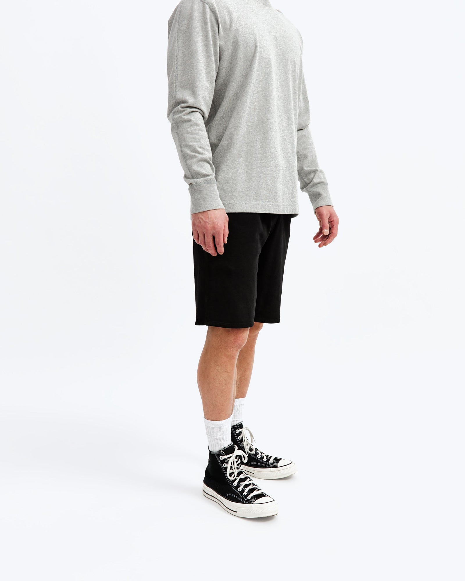 新品REIGNING CHAMP SWEATSHORT LIGHTWEIGHT FA24_RC-5412_WHITE_SHORT_off_1
