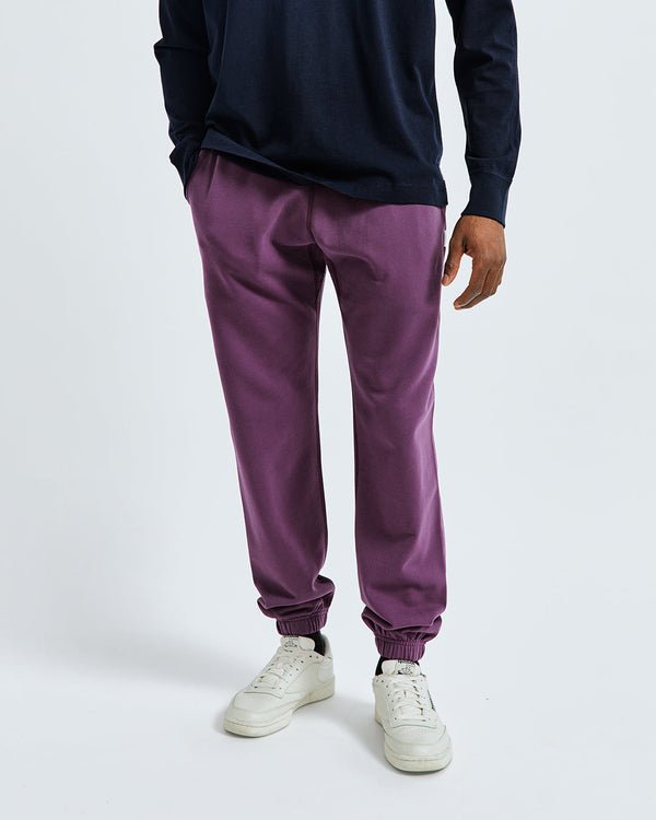Reigning Champ Midweight Terry Cuffed Aubergine Sweatpant