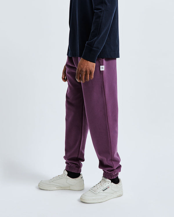 Reigning Champ Midweight Terry Cuffed Aubergine Sweatpant