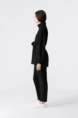 SHANIA Double-Face Wool Belted Jacket