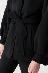 SHANIA Double-Face Wool Belted Jacket