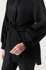 SHANIA Double-Face Wool Belted Jacket