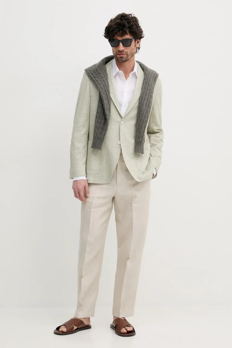 Boss Regular-fit Linen Blend Blazer