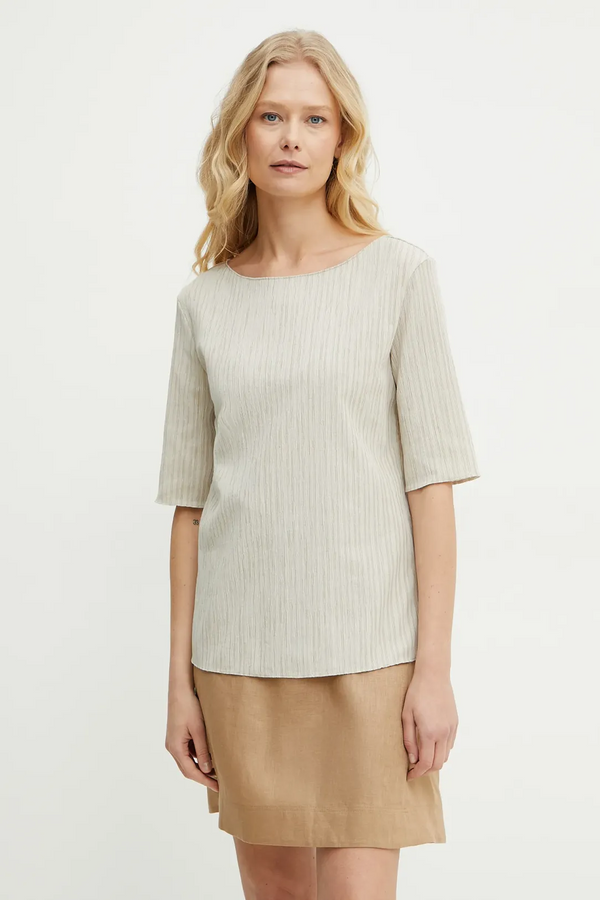 Max Mara Caraibi Beige Blouse