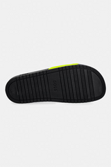 Italian-made slides with large logo detail