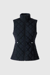 STEFANIA Diamond Quilted Down Vest