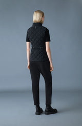 STEFANIA Diamond Quilted Down Vest