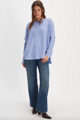 FREE PEOPLE LATTE BLUES THERMAL SOLID IN DAWN BREEZE
