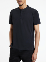 DUKE SHORT SLEEVE HENLEY IN BURNOUT