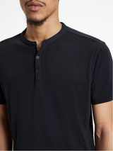 DUKE SHORT SLEEVE HENLEY IN BURNOUT