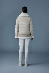 Mackage Vanna Mixed-Media Shearling Down Jacket