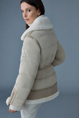 Mackage Vanna Mixed-Media Shearling Down Jacket