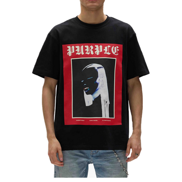 Purple Brand Black Tee