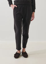 Brushed Pima Cotton Tapered Pant