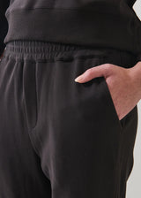 Brushed Pima Cotton Tapered Pant