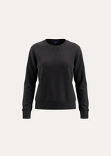 Brushed Pima Cotton Cropped Sweatshirt