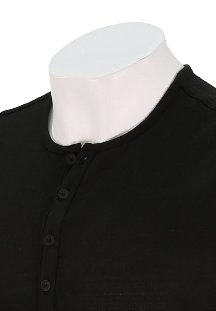 John Varvatos Walden Henley in Broken Stitch
