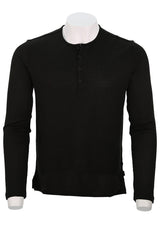 John Varvatos Walden Henley in Broken Stitch