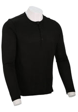 John Varvatos Walden Henley in Broken Stitch