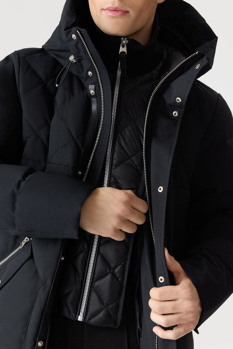 MACKAGE WERNER-Z Quilted Down Parka With Removable Bib