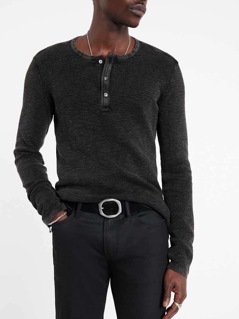 John Varvatos Memphis Waffle Henley