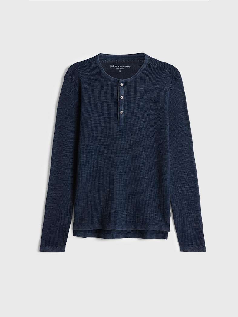 John Varvatos Memphis Waffle Henley