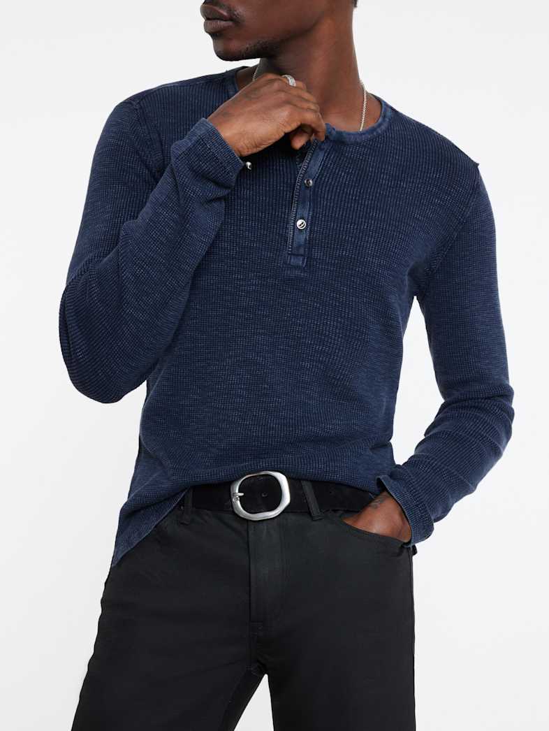 John Varvatos Memphis Waffle Henley