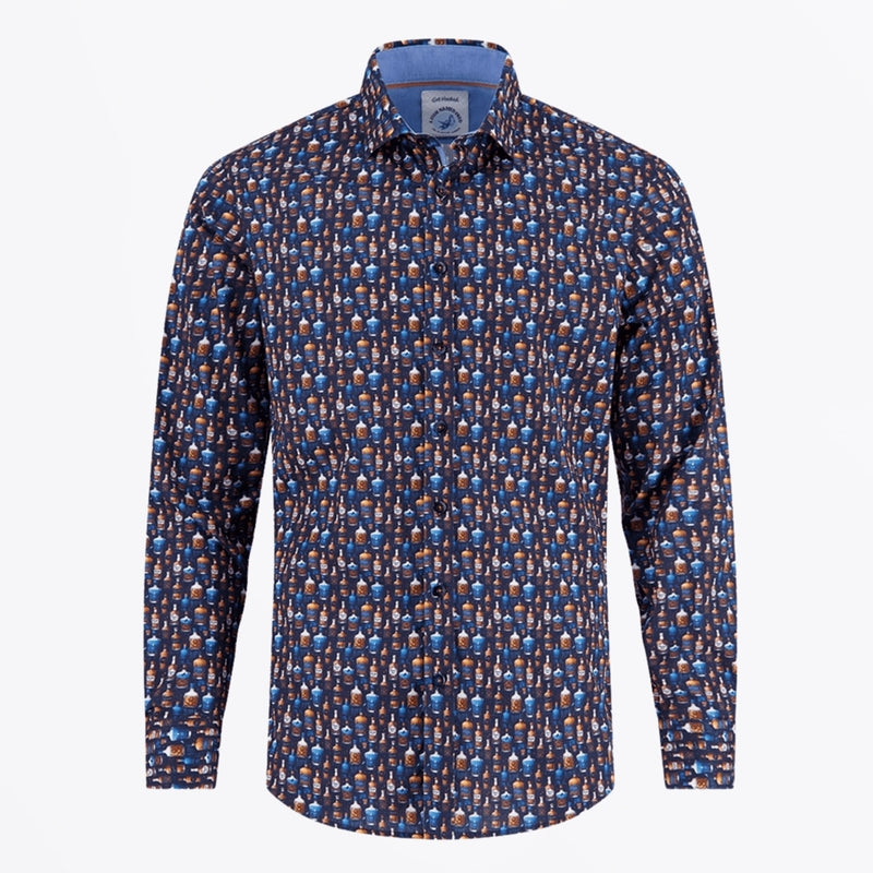 A Fish Named Fred Bottle Row Shirt