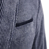 Two Tone Blue RIB JEANS Blazer