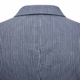 Two Tone Blue RIB JEANS Blazer