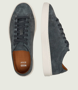Boss Suede trainers with embossed logo