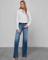 Cosette Crop Hi Low Shirt