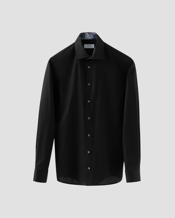 Eton Signature Twill Slim-Fit Shirt with Floral Effect